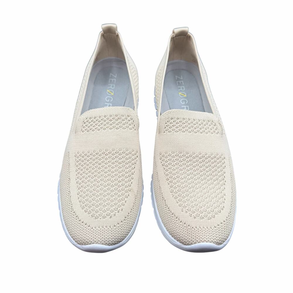 Cole Haan ZeroGrand Knit Slip-On Loafers Beige Womens Lightweight Comfort 9 1/2 - Picture 3 of 13